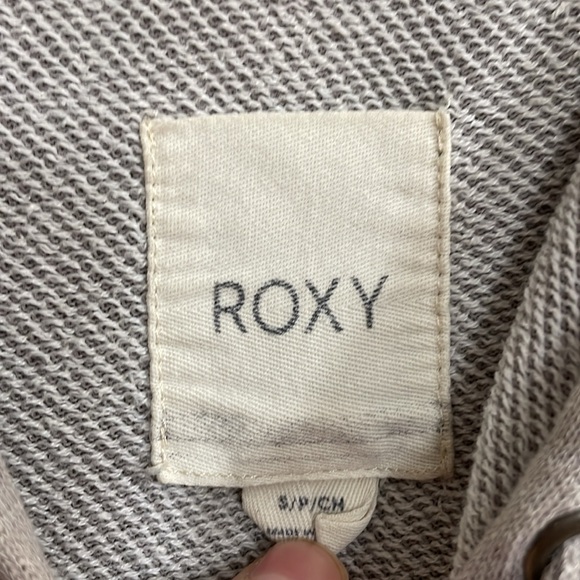 Roxy size S Grey Hoodie - Picture 3 of 6